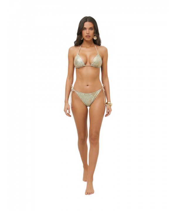 'WILD CAT' PRINTED TRIANGLE BIKINI TOP