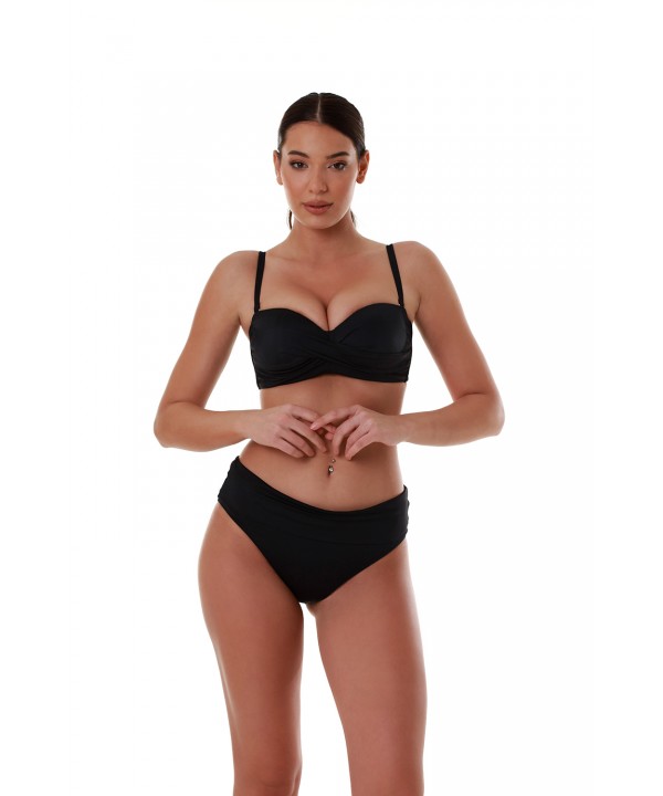 'SOLIDS' BIKINI BOTTOM IN BANDED WAIST