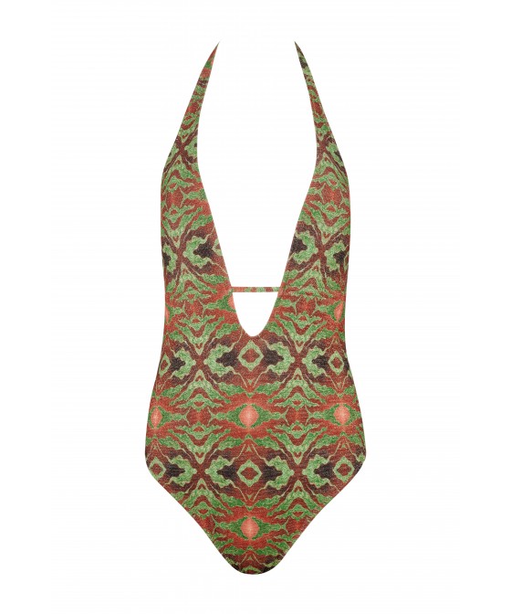 'BORACAY' 'V' PLUNGED ONEPIECE SWIMSUIT