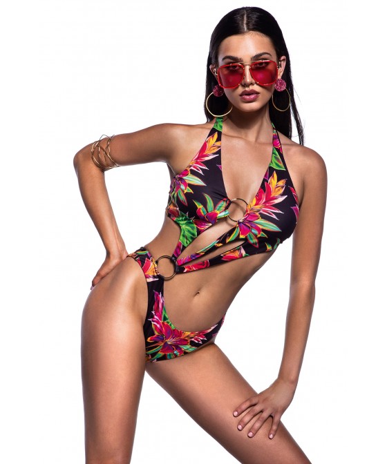 'COLOR EXPOSION' ONEPIECE SWIMSUIT IN CUTOUTS