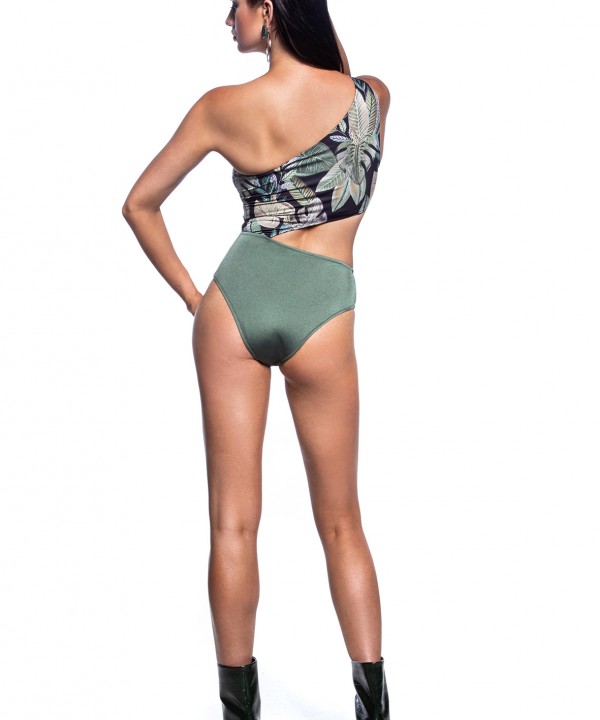 'BEYOND CHIC' ONE SHOULDER ONEPIECE SWIMSUIT