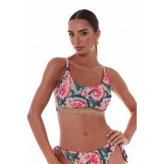 'BATIK' ΜΠΟΥΣΤΑΚΙ ΜΠΙΚΙΝΙ CROP ΤΟΠ ΜΕ ΤΥΠΩΜΑ