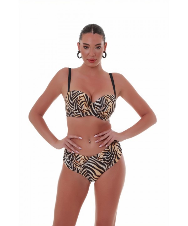 'SPIRIT ANIMAL' ΨΗΛΟΜΕΣΟ ΜΠΙΚΙΝΙ ΣΛΙΠ ΜΕ ΤΥΠΩΜΑ