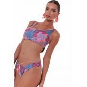 'TROPICAL PUNCH' ΜΠΟΥΣΤΑΚΙ ΜΠΙΚΙΝΙ CROP ΤΟΠ ΜΕ ΤΥΠΩΜΑ