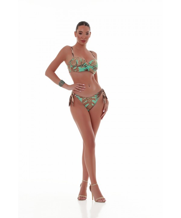 'AFRICANA' ΣΤΡΑΠΛΕΣ ΜΠΙΚΙΝΙ ΤΟΠ ΜΕ ΜΠΑΝΕΛΑ ΣΕ CUP D