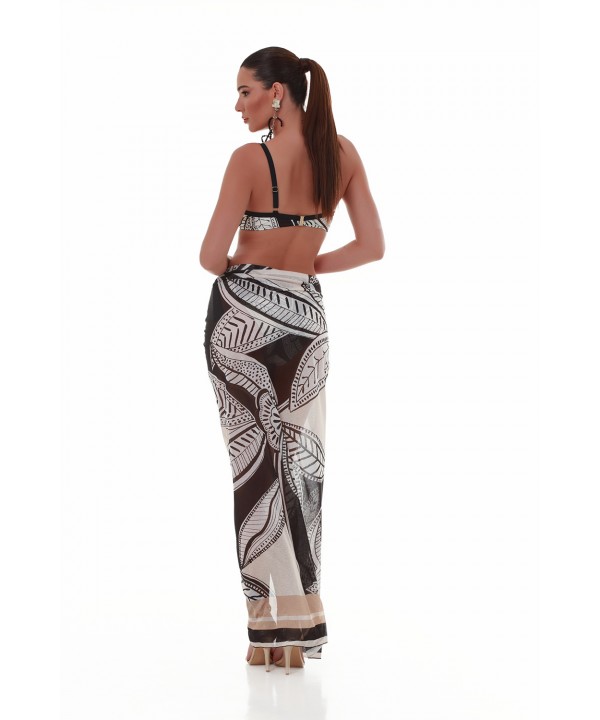 'CHIC ESCAPE' ΜΑΚΡΥ ΠΑΡΕΟ ΜΕ ΤΥΠΩΜΑ