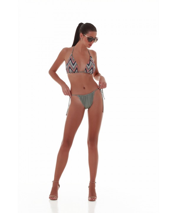 'CRAFT IS ART' BRAZILIAN TIE-SIDE BIKINI BOTTOM