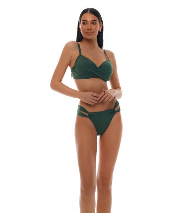 'SOLIDS' UNDERWIRED BIKINI TOP IN CUP D
