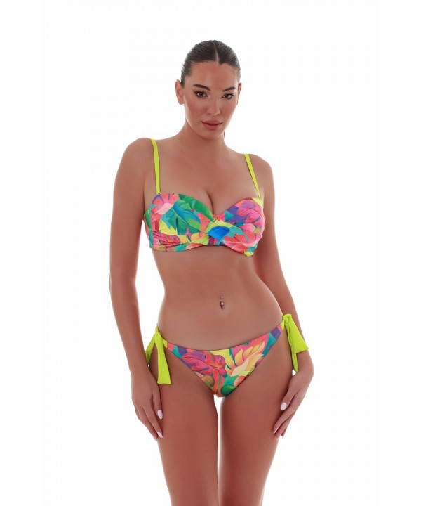 'EXOTIC CHARM' ΣΤΡΑΠΛΕΣ ΜΠΙΚΙΝΙ ΤΟΠ ΜΕ ΜΠΑΝΕΛΑ ΣΕ CUP D