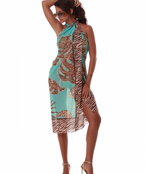 'AFRICANA' PRINTED LONG PAREO