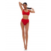 'SOLIDS' UNDERWIRED BIKINI TOP IN CUP E