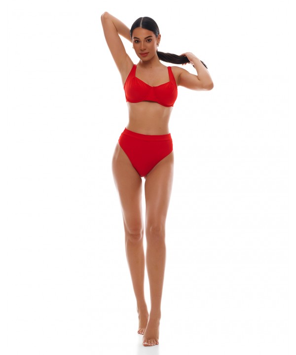 'SOLIDS' UNDERWIRED BIKINI TOP IN CUP E