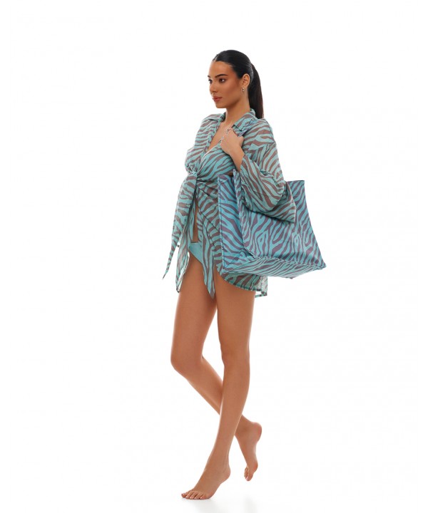 'CANDY RUSH' ΤΣΑΝΤΑ ΘΑΛΑΣΣΗΣ ΜΕ ΖΕΒΡΕ ΤΥΠΩΜΑ