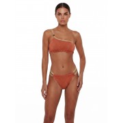 'ON THE ROCKS' ONE SHOULDER BIKINI CROP TOP