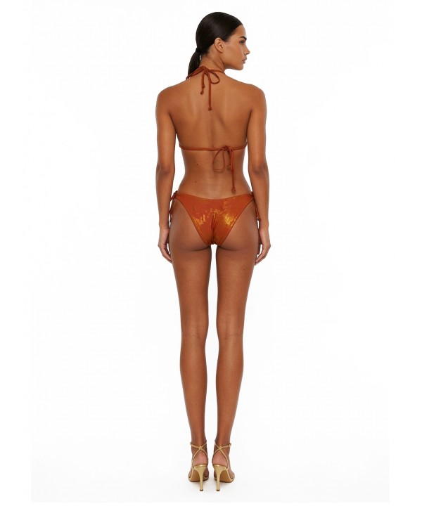 'REFLECTION' TRIANGLE BIKINI TOP WITH FRINGES