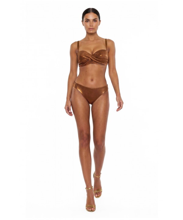 'REFLECTION' STRAPLESS UNDERWIRE BIKINI TOP IN CUP D
