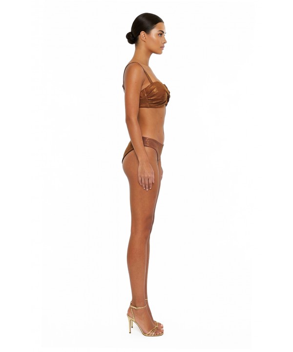 'REFLECTION' STRAPLESS UNDERWIRE BIKINI TOP IN CUP D