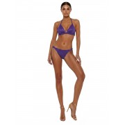 'SHIMMER ON' TRIANGLE BIKINI TOP WITH CROCHET DETAIL
