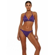 'SHIMMER ON' TRIANGLE BIKINI TOP WITH CROCHET DETAIL