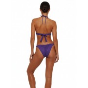 'SHIMMER ON' TRIANGLE BIKINI TOP WITH CROCHET DETAIL