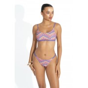  'INDIANA' ΜΠΟΥΣΤΑΚΙ ΜΠΙΚΙΝΙ CROP ΤΟΠ ΜΕ ΤΥΠΩΜΑ