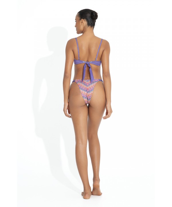  'INDIANA' ΜΠΟΥΣΤΑΚΙ ΜΠΙΚΙΝΙ CROP ΤΟΠ ΜΕ ΤΥΠΩΜΑ