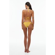 'MAGIC COTTON' KNITTED TRIANGLE BIKINI TOP 