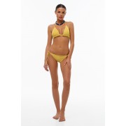'MAGIC COTTON' KNITTED TRIANGLE BIKINI TOP 