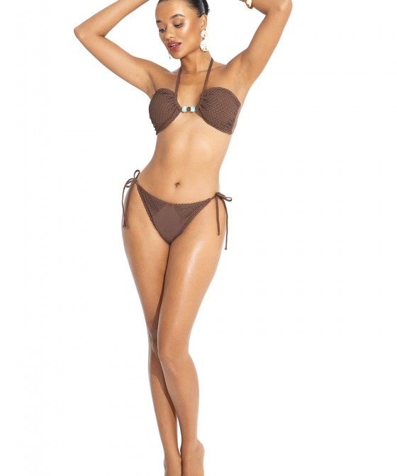 'CHOCO LOVERS' BRAZILIAN TIE-SIDE BIKINI SLIP