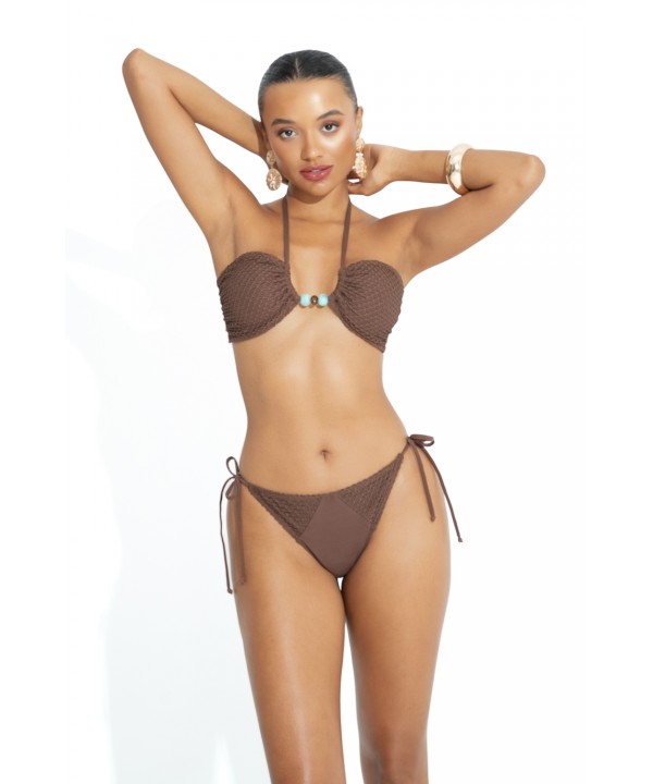 'CHOCO LOVERS' STRAPLESS ΜΠΙΚΙΝΙ ΤΟΠ 