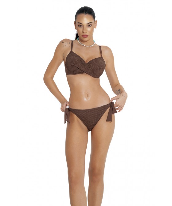 'CHOCO LOVERS' ΜΠΙΚΙΝΙ ΤΟΠ ΜΕ ΜΠΑΝΕΛΑ ΣΕ CUP D