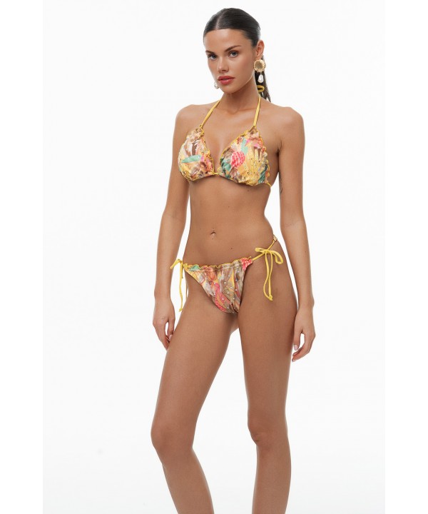 'YELLOW MELLOW' TRIANGLE SWIMWEAR BIKINI TOP