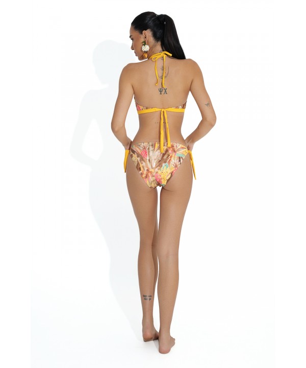 'YELLOW MELLOW' FULL BOTTOM WITH BUNNY TIES