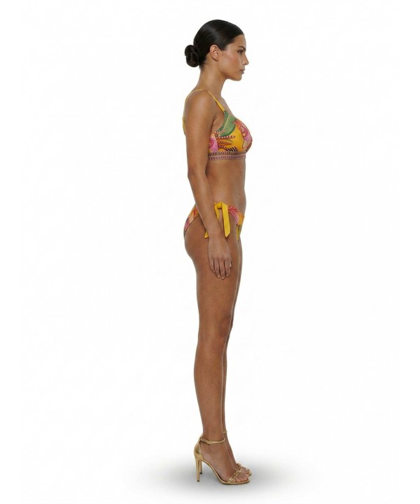 'HOT TROPIC' ΜΠΟΥΣΤΑΚΙ ΜΠΙΚΙΝΙ CROP ΤΟΠ ΜΕ ΤΥΠΩΜΑ