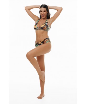 'HOT TROPIC' HALTER ΜΠΙΚΙΝΙ ΤΟΠ ΣΕ CUP D