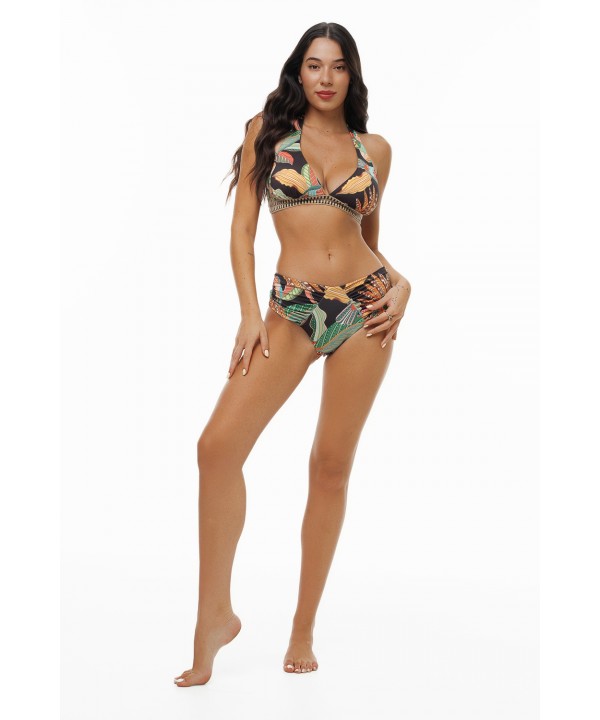 'HOT TROPIC' ΨΗΛΟΜΕΣΟ ΜΠΙΚΙΝΙ ΣΛΙΠ ΜΕ ΤΥΠΩΜΑ