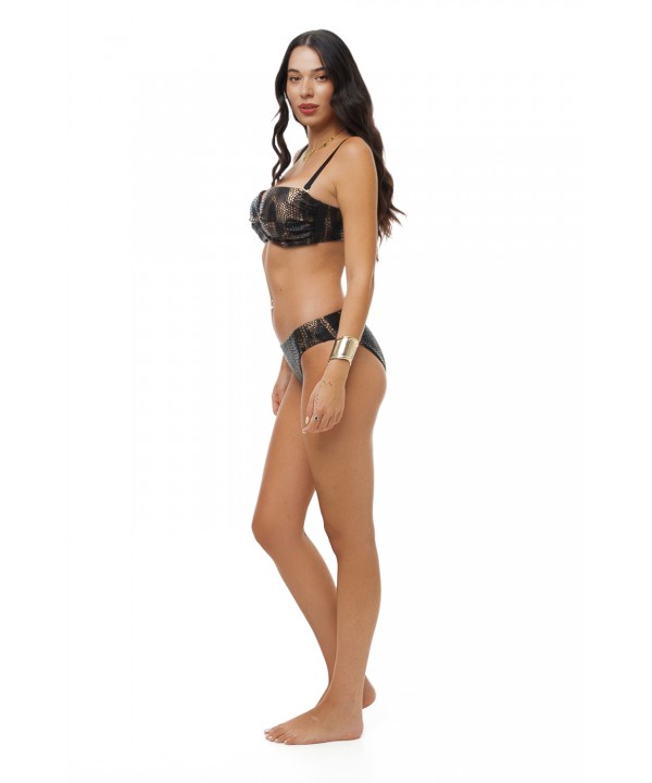 'CROCO EFFECT' HIPSTER ΜΑΓΙΟ ΜΠΙΚΙΝΙ ΣΛΙΠ ΜΕ ΤΥΠΩΜΑ