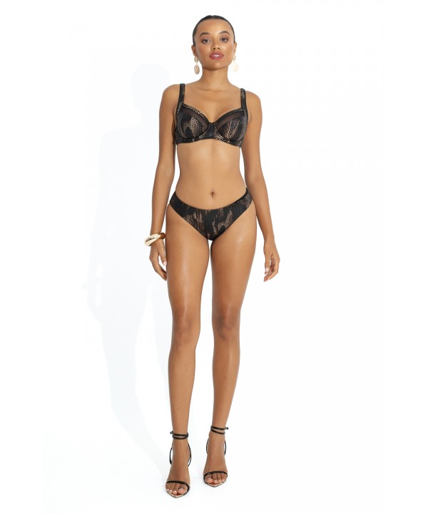 'CROCO EFFECT' ΜΠΙΚΙΝΙ ΤΟΠ ΜΕ ΜΠΑΝΕΛΑ ΣΕ CUP D