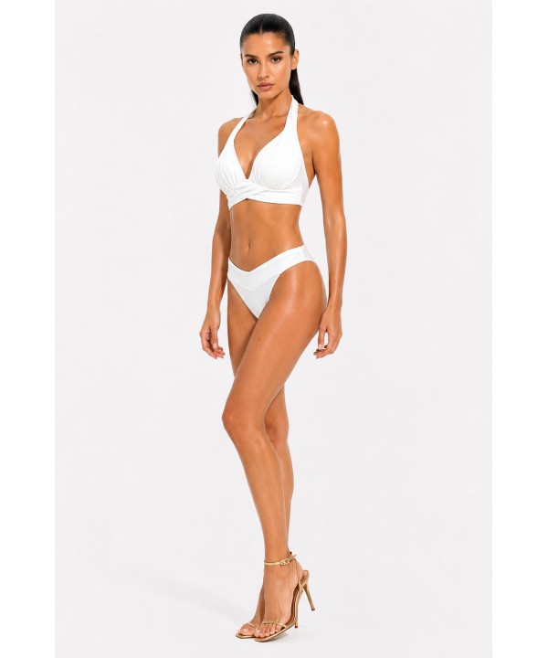 'SOLIDS' HALTERNECK BIKINI TOP