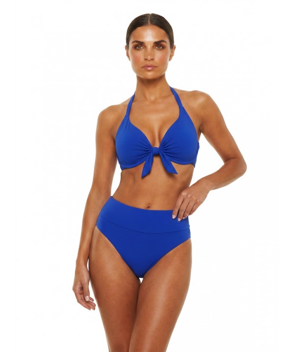 'SOLIDS' UNDERWIRED BIKINI TOP IN CUP D