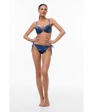 'OCEAN BLUE' PUSH-UP ΜΠΙΚΙΝΙ ΤΟΠ ΜΕ ΤΥΠΩΜΑ