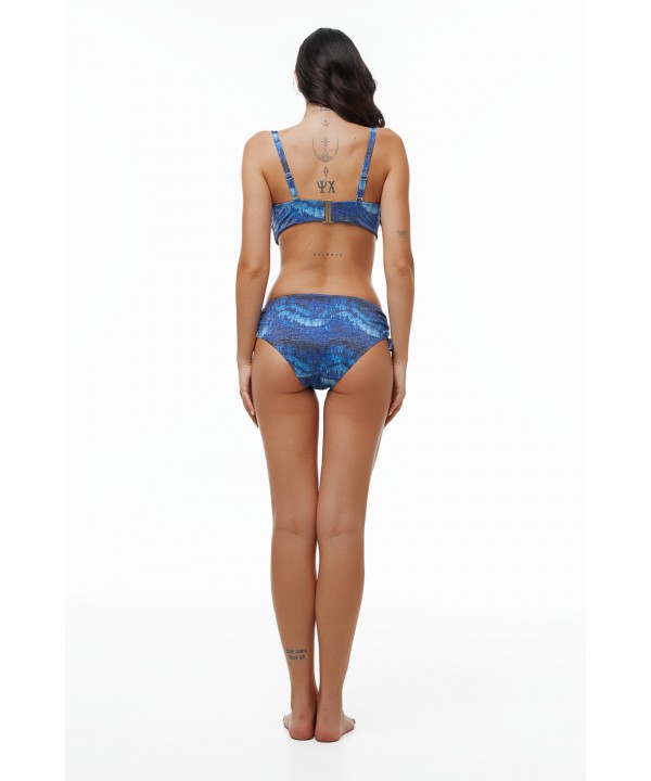 'OCEAN BLUE' SIDE SHIRRED BOTTOM BRIEF