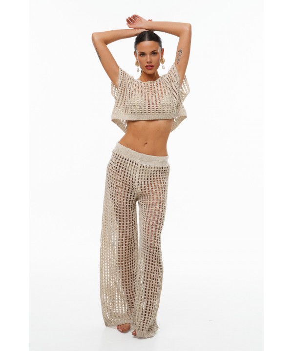 'MAGIC COTTON' ΠΛΕΚΤΟ ΔΙΑΤΡΗΤΟ ΠΑΝΤΕΛΟΝΙ ΠΑΡΑΛΙΑΣ