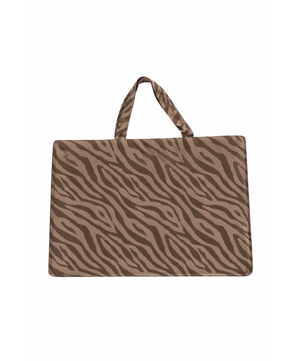 'CHOCO LOVERS' ZEBRA PRINTED BEACH BAG