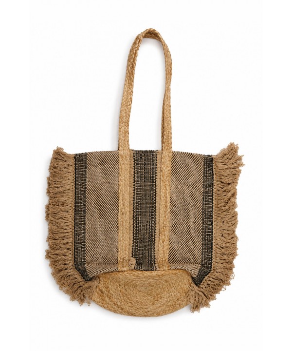 'PASSPARTOUT' BEACH BAG WITH CROCHET DETAILS