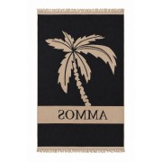 'PASSPARTOUT' PRINTED BEACH TOWEL