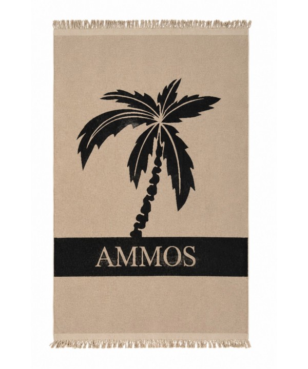 'PASSPARTOUT' PRINTED BEACH TOWEL